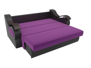 Прямой диван Меркурий 140 | Фиолетовый | Черный