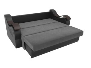 Прямой диван Меркурий 160 | Серый | черный