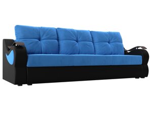 Прямой диван Меркурий еврокнижка | Голубой | Ченый