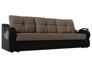 Прямой диван Меркурий еврокнижка | Корфу 03 | черный