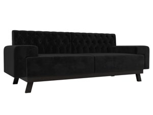 Прямой диван Мюнхен Люкс | Черный