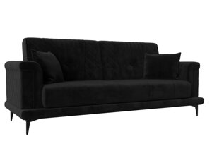 Прямой диван Неаполь | Черный