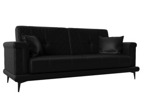 Прямой диван Неаполь | Черный