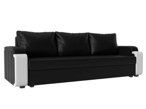 Прямой диван Николь лайт | Черный | Белый