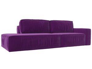 Прямой диван Прага модерн подлокотник справа | Фиолетовый
