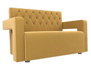 Прямой диван Рамос Люкс 2-х местный | Желтый