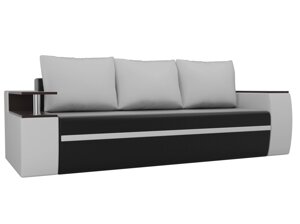 Прямой диван Ричмонд | Черный | Белый