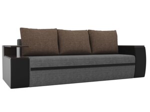Прямой диван Ричмонд | Серый | Черный | Коричневый