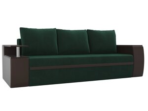Прямой диван Ричмонд | зеленый | коричневый