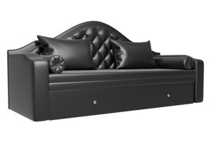 Прямой диван софа Сойер | Черный