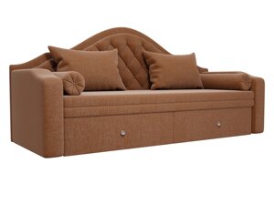 Прямой диван софа Сойер | Коричневый