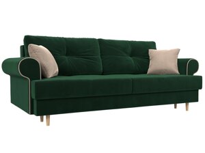 Прямой диван Сплин | Зеленый