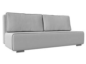 Прямой диван Уно | Белый | Черный