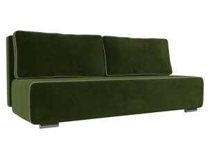 Прямой диван Уно | Зеленый | Бежевый