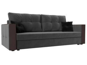 Прямой диван Валенсия С | Серый