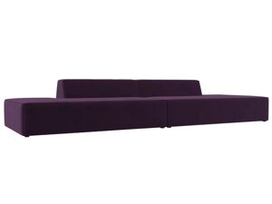 Прямой модульный диван Монс Лофт | Фиолетовый