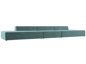 Прямой модульный диван Монс Лонг | Бирюзовый