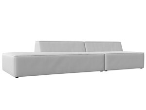 Прямой модульный диван Монс Модерн левый | Белый