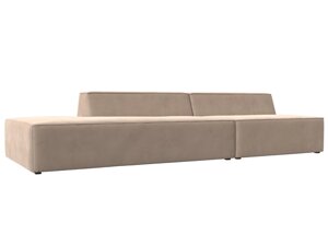 Прямой модульный диван Монс Модерн левый | Бежевый