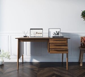 Рабочий письменный стол"Bruni" малый от компании M-Lion мебель - фото 1