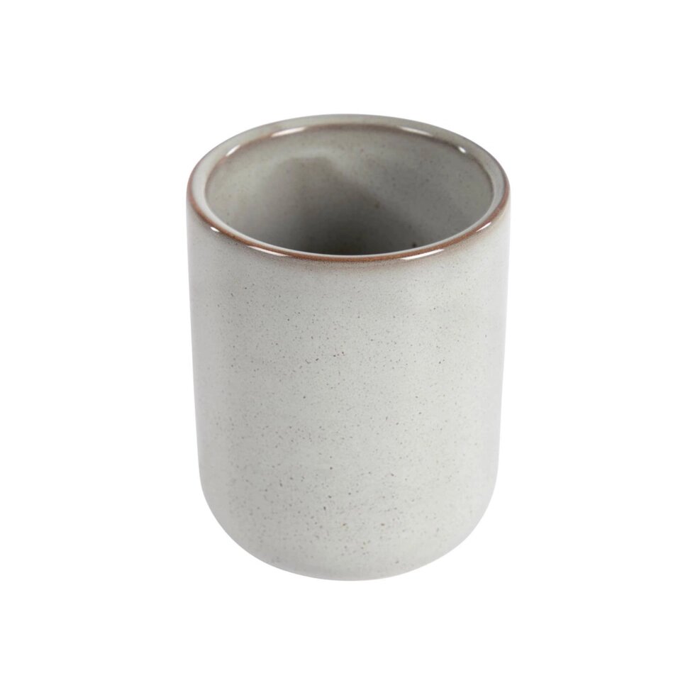 Серый керамический стакан для зубных щеток Chavela от компании M-Lion мебель - фото 1