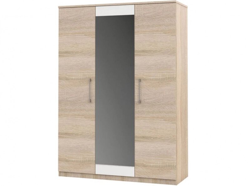 Шкаф «Аврора» 3дв, Дуб сонома-белый от компании M-Lion мебель - фото 1