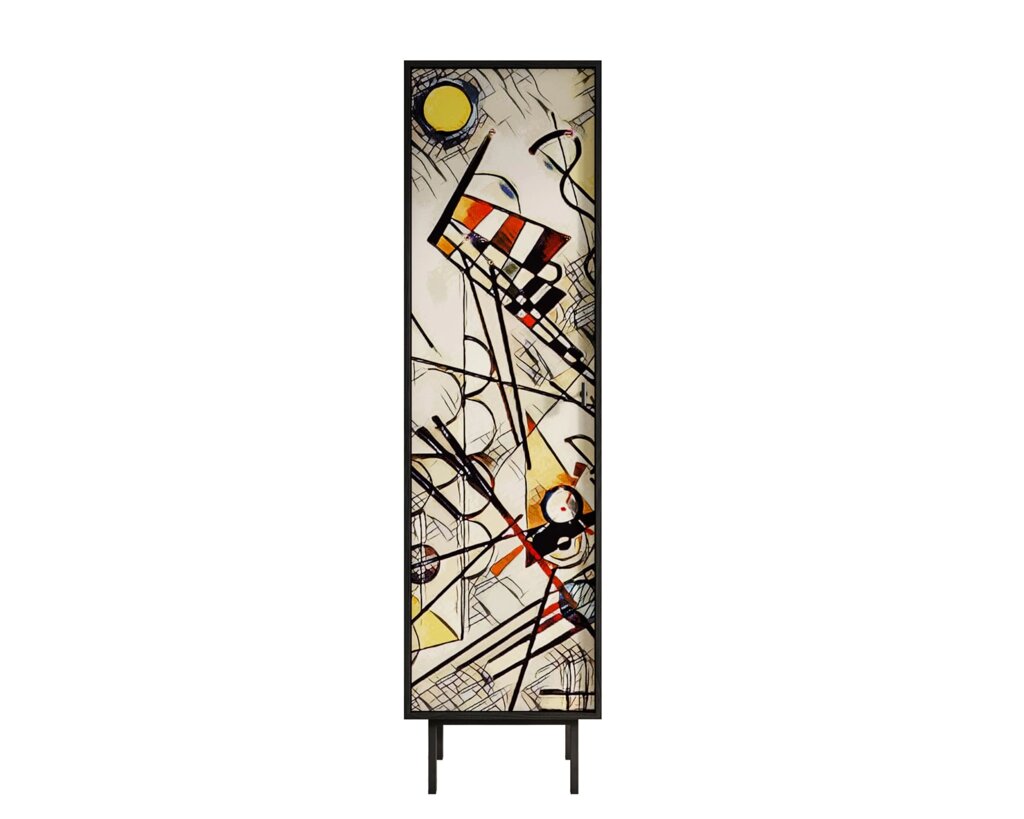 Шкаф c одной дверкой "Emerson" by Kandinsky арт EM101-Print_01 от компании M-Lion мебель - фото 1