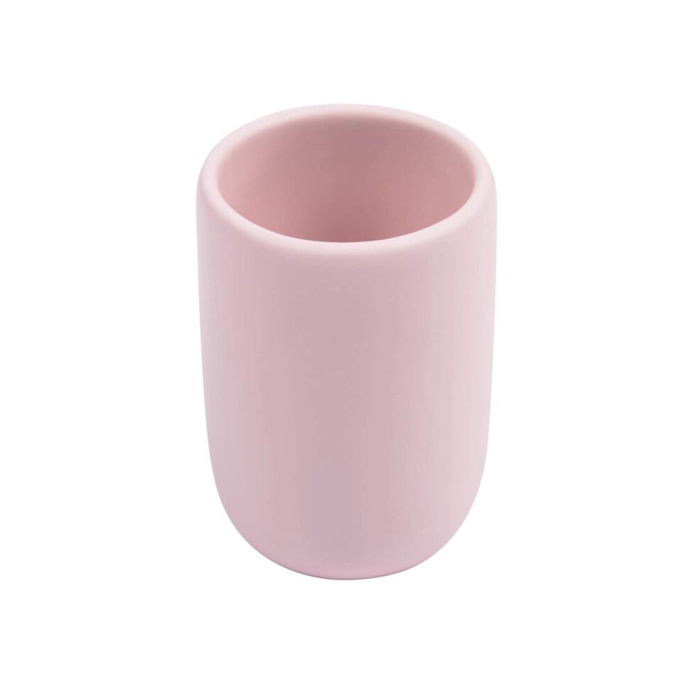 Стакан для зубных щеток Chia из полирезина розового цвета от компании M-Lion мебель - фото 1