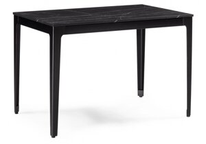Стол деревянный Деревянный стол Айленд 110(155)х68х76 камень пьетра гриджиа черный - черный