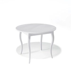 Стол KENNER 1000 С белый-стекло белое глянец