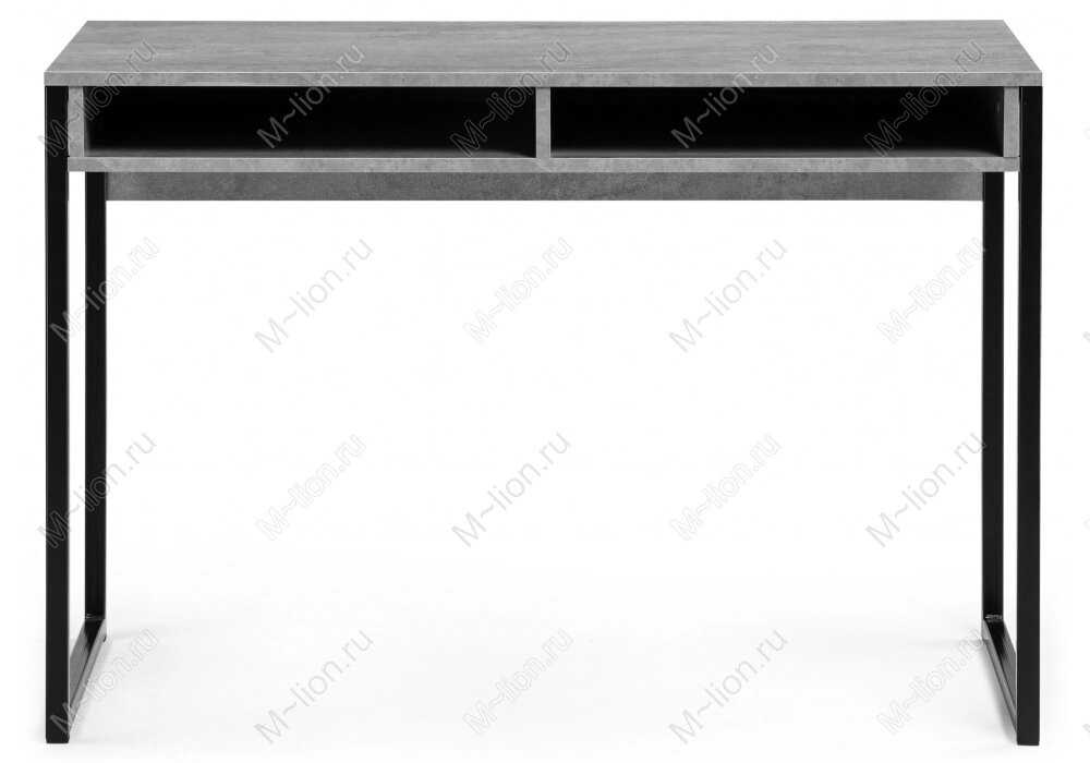 Стол Леон Лофт бетон - матовый черный от компании M-Lion мебель - фото 1