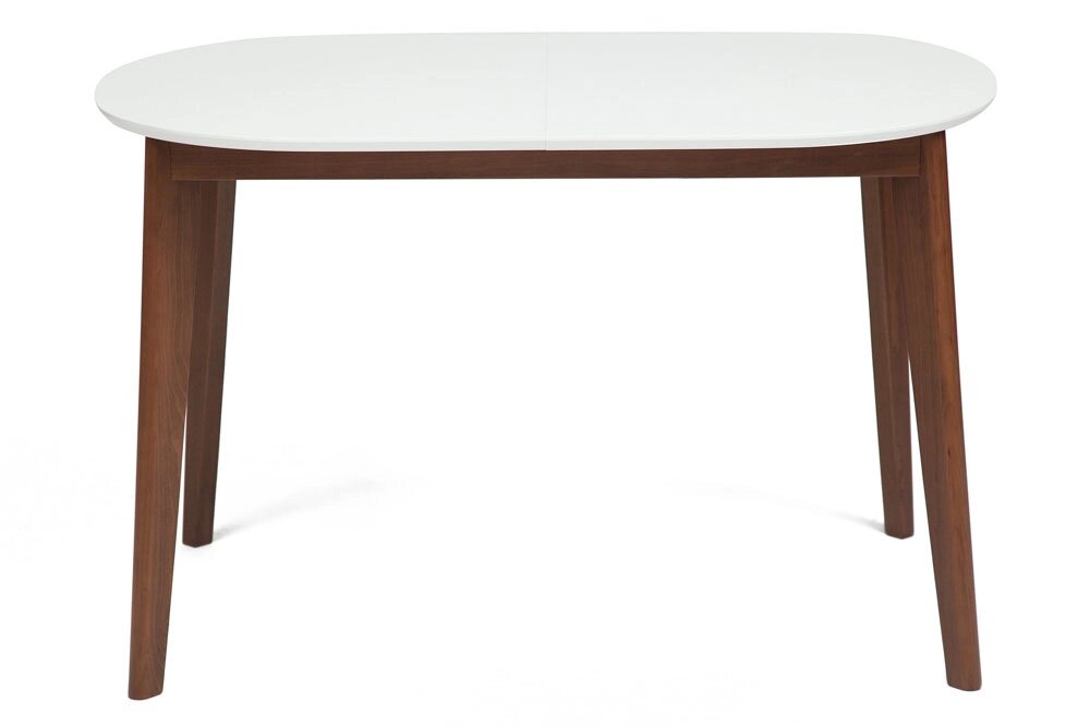 Стол обеденный раскладной BOSCO (Боско) (коричневый-белый) от компании M-Lion мебель - фото 1