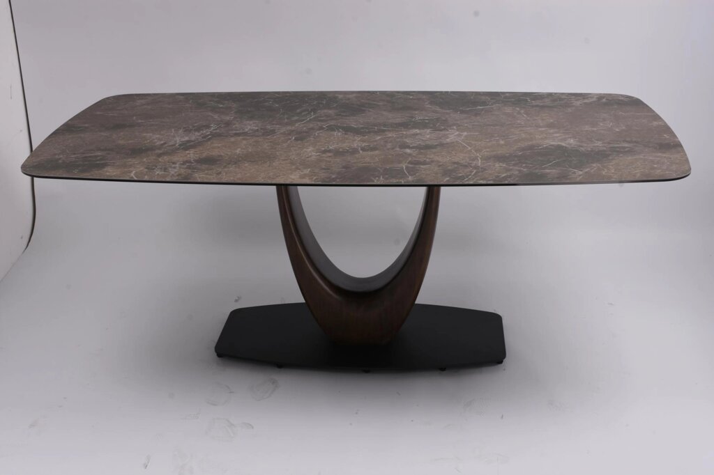 Стол обеденный Римини MC3020-180BR | 180х90х76 см | коричневая керамика от компании M-Lion мебель - фото 1
