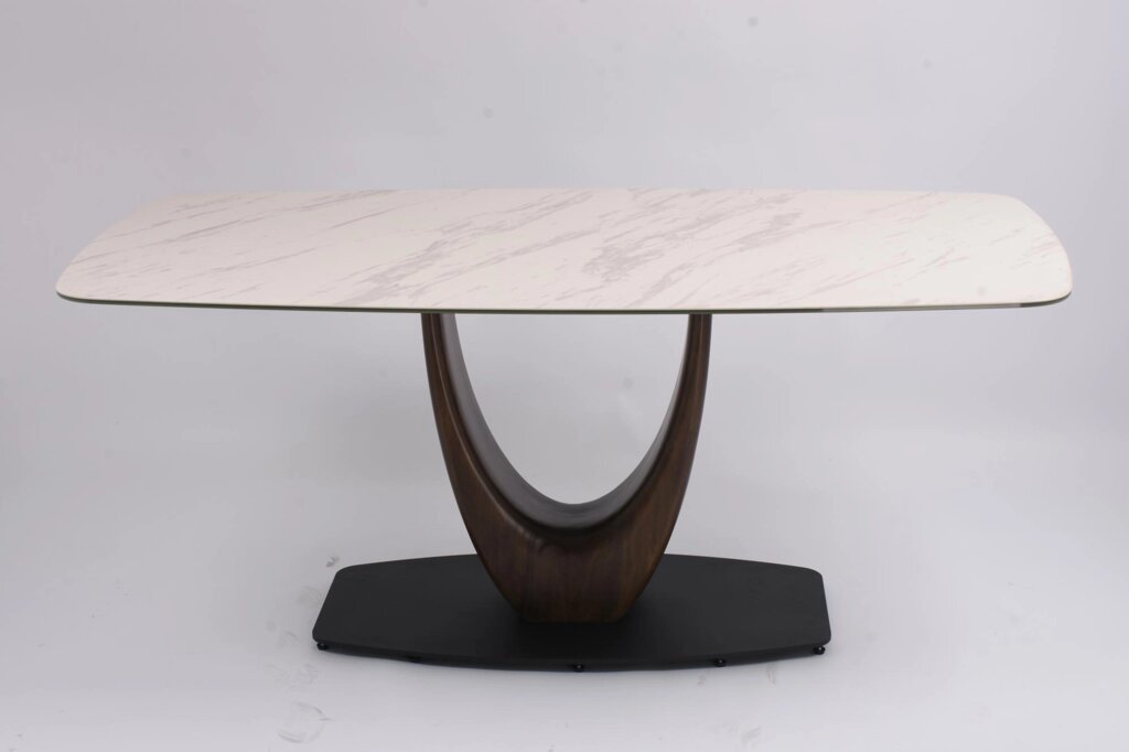 Стол обеденный Римини MC3020-200WT | 200х110х76 см | белая керамика от компании M-Lion мебель - фото 1
