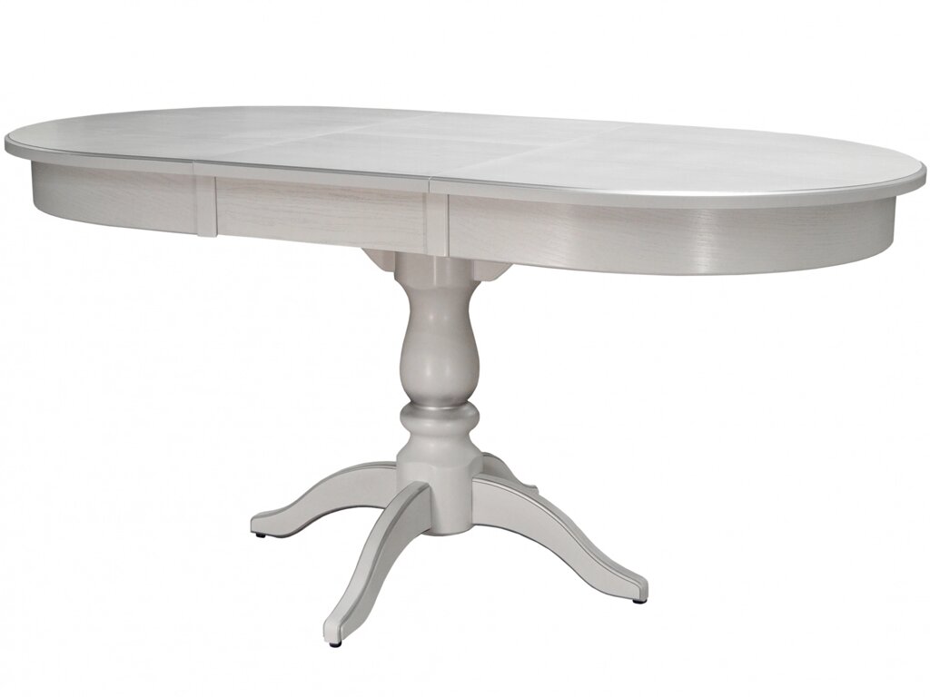 Стол обеденный Тарун 4 белый | серебро 120 | 16084 от компании M-Lion мебель - фото 1