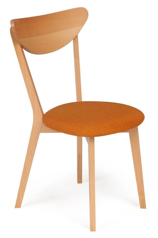 Стул MAXI с мягким сидением коричневый-оранжевый от компании M-Lion мебель - фото 1