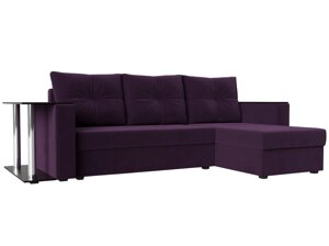Угловой диван Атланта лайт правый угол | Фиолетовый