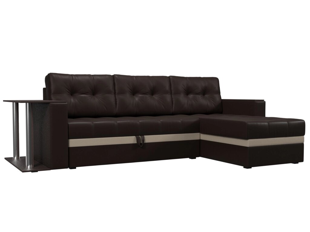 Угловой диван Атланта М | Коричневый от компании M-Lion мебель - фото 1