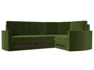 Угловой диван Белла правый угол | Зеленый