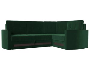 Угловой диван Белла правый угол | Зеленый