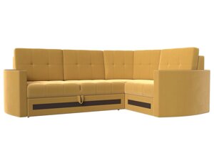 Угловой диван Белла правый угол | Желтый