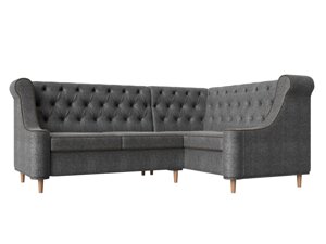 Угловой диван Бронкс | Серый | коричневый