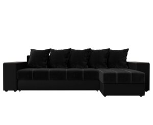 Угловой диван Дубай | черный | черный