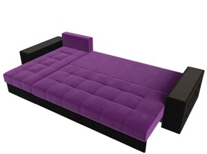 Угловой диван Дубай левый угол | Фиолетовый | Черный