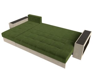 Угловой диван Дубай левый угол | Зеленый | Бежевый