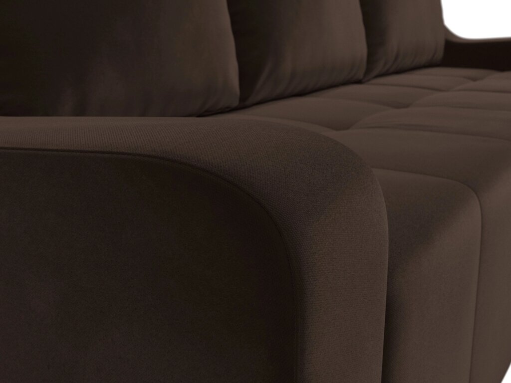 Угловой диван Элида | Коричневый от компании M-Lion мебель - фото 1