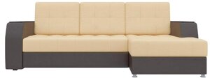 Угловой диван Эмир БС | бежевый | коричневый