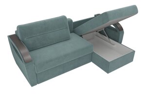 Угловой диван Форсайт | бирюзовый