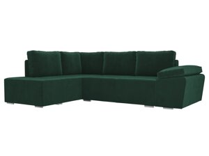 Угловой диван Хьюго левый угол | Зеленый