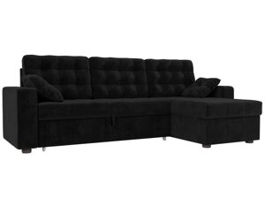 Угловой диван Камелот | Черный